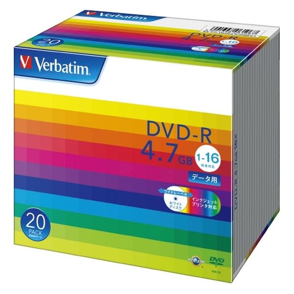 Verbatim DVDーR <4.7GB> DHR47JP20V1 20枚 1パック（直送品）