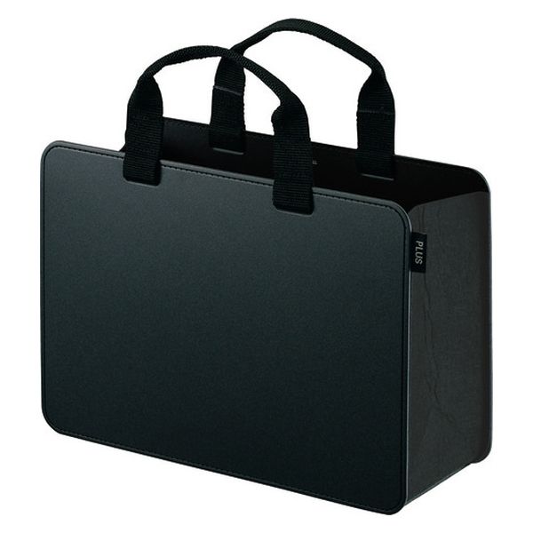 プラス モバイルバッグFL-102MBワイドBK FL-102MB 1セット(1個×3)（直送品）
