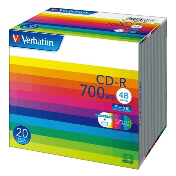 Verbatim Japan CDーR <700MB> SR80SP20V1 20枚 1パック（直送品）