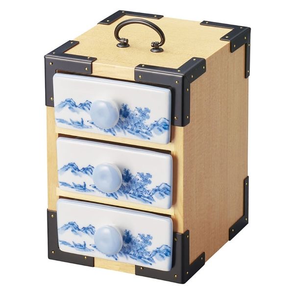 ヤマコー 三段弁当 白木 27020 1個（直送品） 11,160円