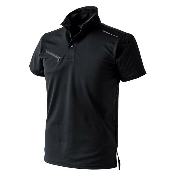 イーブンリバー ドライシールポロシャツ(半袖) ブラック LL NX416-05-LL 1着（直送品）