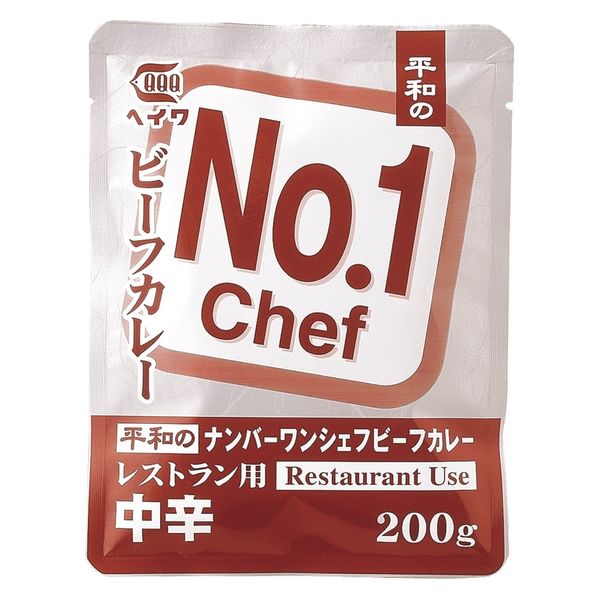 ヘイワ NO.1シェフビーフカレー レストラン用 中辛 200g 1袋 レトルト 平和食品工業