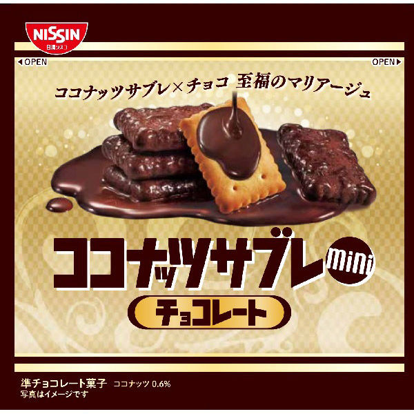 日清シスコ ココナッツサブレミニチョコレート 4901620304577 1セット(34g×20個)（直送品） アスクル