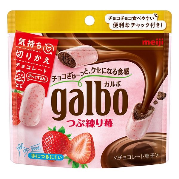明治 ガルボ つぶ練り苺 パウチ 4902777211596 1セット(58g×8個