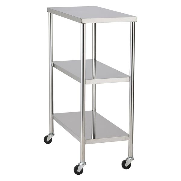 マツヨシ スリム抗菌器械台(3段) 3段 25329401 MY-IW175(300X600X800) 1台（直送品）