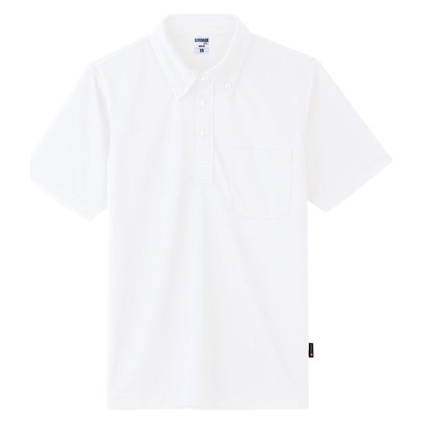 ボンマックス ボタンダウンドライポロシャツ(ポリジン加工) ホワイト 3L MS3119 1枚（直送品）