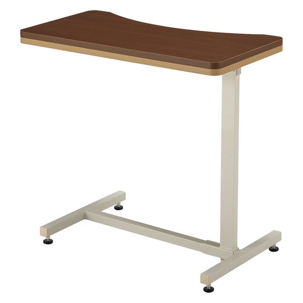 【軒先渡し】高田ベッド エコノミーベッドサイドテーブル アジャスタータイプ 25329002 ブラウン TB-BST-0175(アジャスター) 1台（直送品）