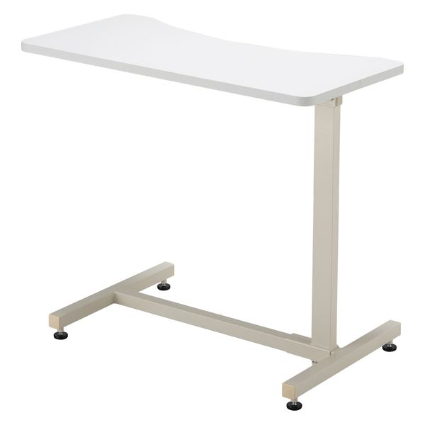 【軒先渡し】高田ベッド エコノミーベッドサイドテーブル アジャスタータイプ 25329001 ホワイト TB-BST-0170(アジャスター) 1台（直送品）