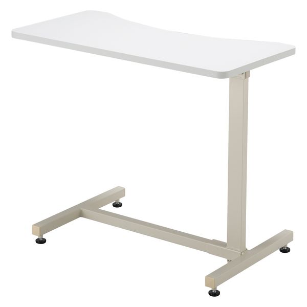 【軒先渡し】高田ベッド エコノミーベッドサイドテーブル アジャスタータイプ 25329000 ホワイト TB-BST-0165(アジャスター) 1台（直送品）