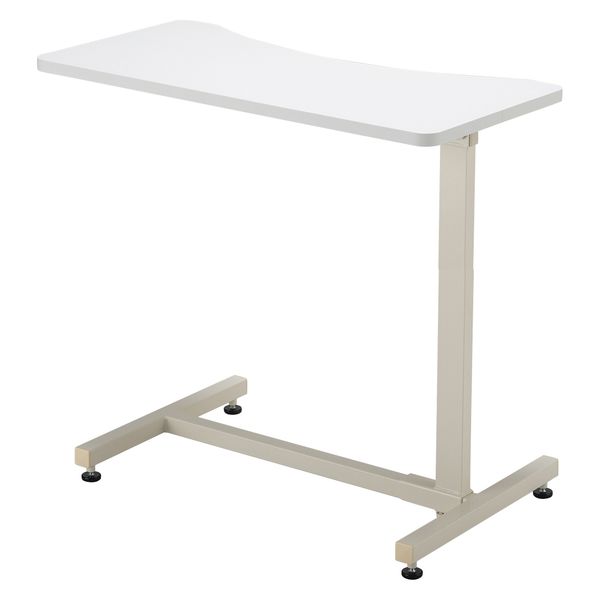 【軒先渡し】高田ベッド エコノミーベッドサイドテーブル アジャスタータイプ 25329002 ホワイト TB-BST-0175(アジャスター) 1台（直送品）