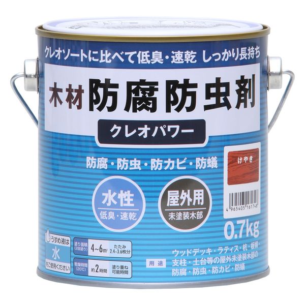和信ペイント クレオパワー 0.7kg けやき #802001 1缶（直送品）
