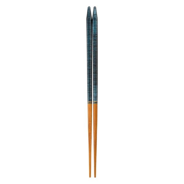 ナカノ 塗箸 本漆 先角 雲水 空　23ｃｍ W-1695 1ケース(1ケース100個入×1)（取寄品）