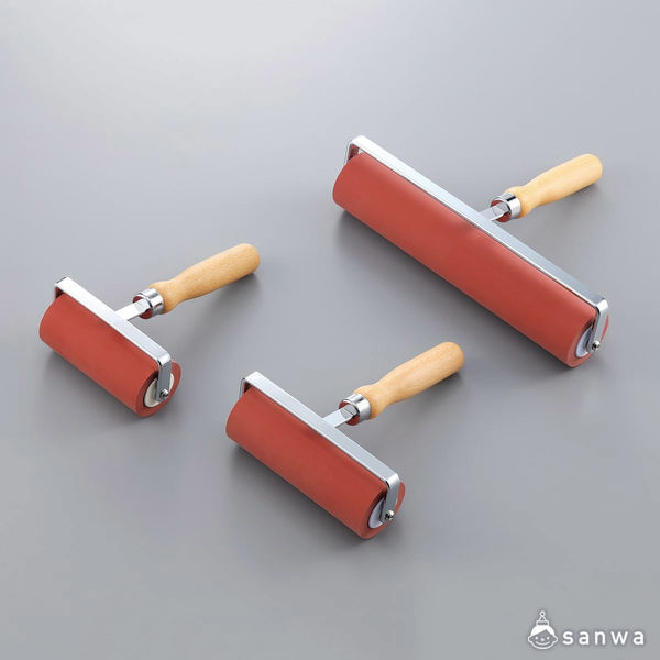 サンワ 版画用ゴムローラー240mm 42169 1個（直送品） - アスクル
