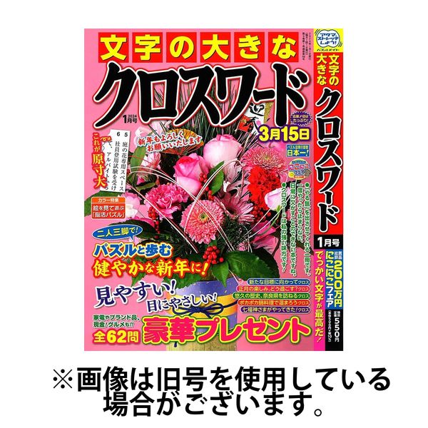 文字の大きなクロスワード 2024/04/02発売号から1年(6冊)（直送品） - アスクル