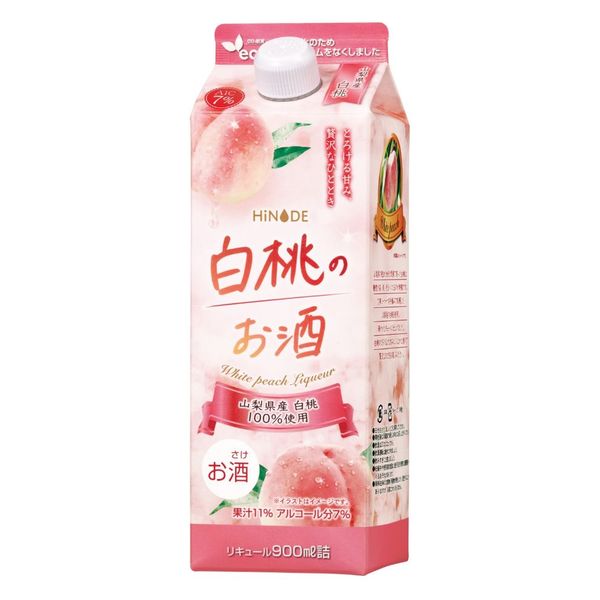 リキュール HINODE（ひので） 白桃のお酒 900ml 1本