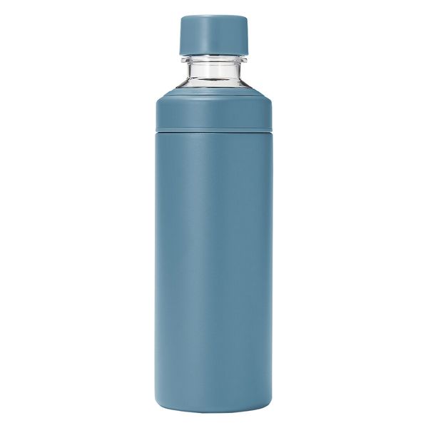 無印良品 ステンレス 炭酸にも使える 保冷ボトル ブルー 600mL 良品 