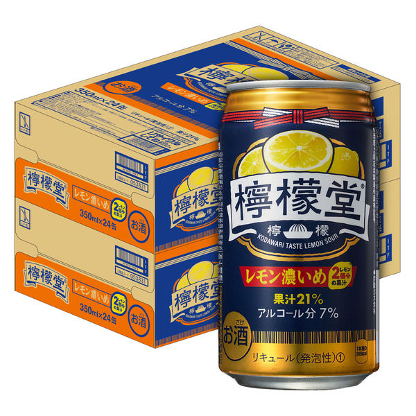 チューハイ コカ・コーラ 檸檬堂 レモン濃いめ 350ml 1セット（48本） - アスクル