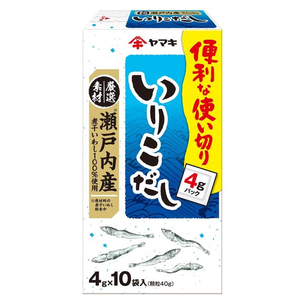 瀬戸内産いりこだし40g1個 ヤマキ だしの素