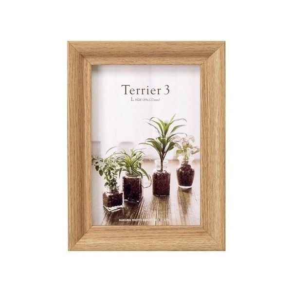 ハクバ写真産業 フォトフレーム テリア3 Lサイズ 1面 ナチュラル FWTR3-NTL1 1個 62-9752-61（直送品）