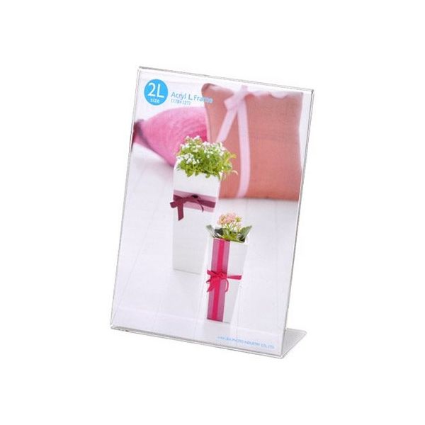 ハクバ写真産業 アクリルLフレーム 2Lサイズ 1面(タテ) FACL-2LT 1個 62-9771-11（直送品）