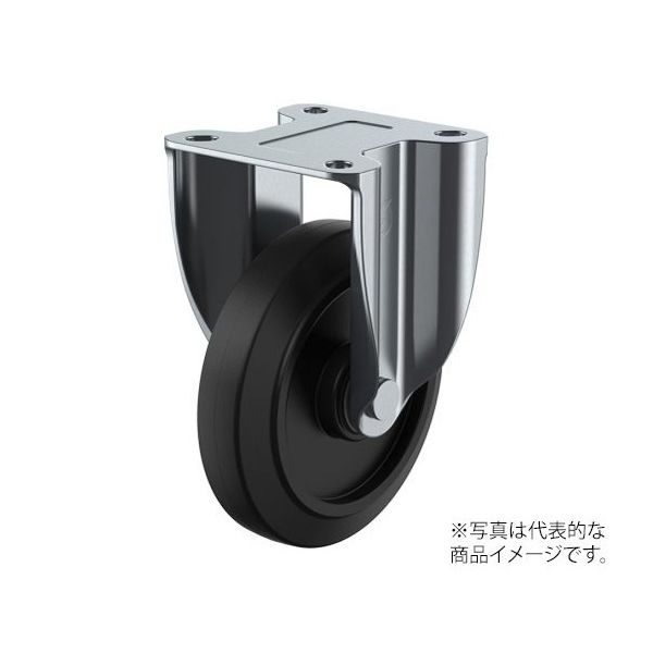 ユーエイ K2型キャスター 固定車プレート式 NRK2-130 1個 62-9776-64（直送品）