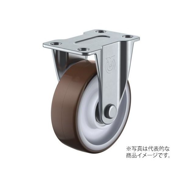 ユーエイ SR型キャスター 固定車プレート式 SR-100UHF 1個 62-9778-15（直送品）