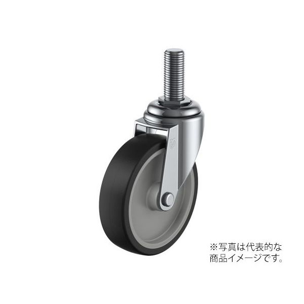 ユーエイ ET型キャスター 自在車ねじ込み式 ET-100NRW3/4 40 1個 62-9782-07（直送品）