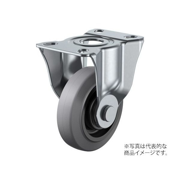 ユーエイ サイレンス型キャスター 固定車プレート式 SK-100NRF-G 1個 62-9798-73（直送品）