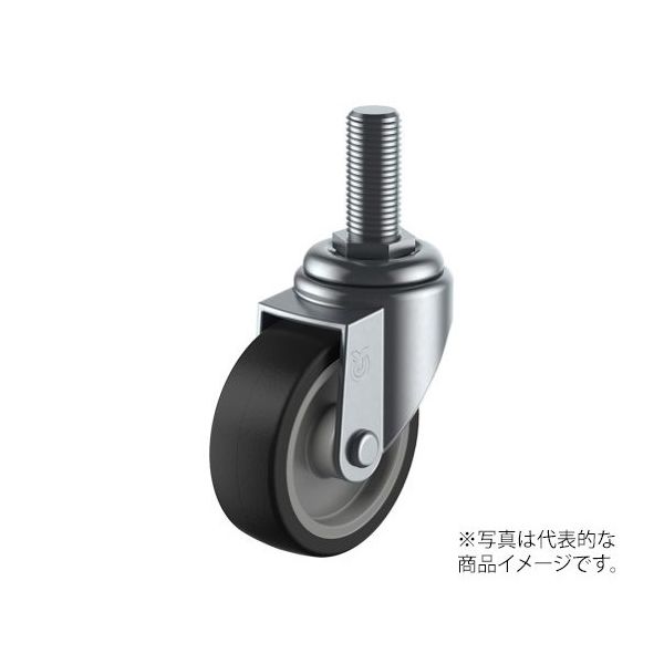 ユーエイ ST型キャスター 自在車ねじ込み式 ST-100NRM12 35 1個 62-9791-79（直送品）