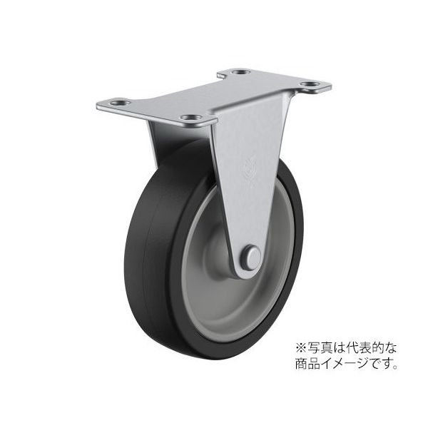 ユーエイ SGR型キャスター 固定車プレート式 SGR-100NR 1個 62-9790-50（直送品）