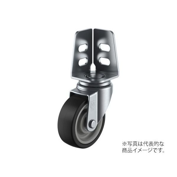 ユーエイ SA型キャスター 自在車アングル式 SA-75NRB 1個 62-9789-71（直送品）