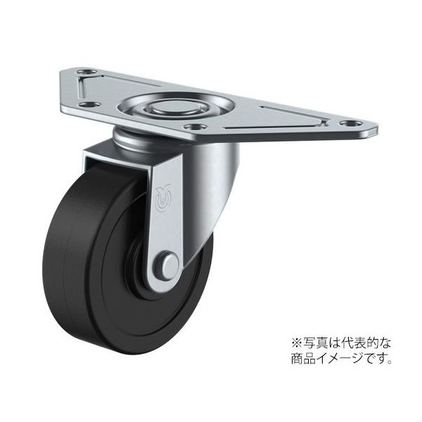 ユーエイ SGC型キャスター 自在車プレート式 SGC-75RHE 8.8 1個 62-9790-44（直送品）