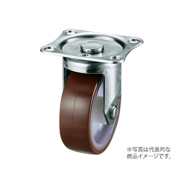 ユーエイ SGR型キャスター 固定車プレート式 SGR-75UR 1個 62-9790-60（直送品）