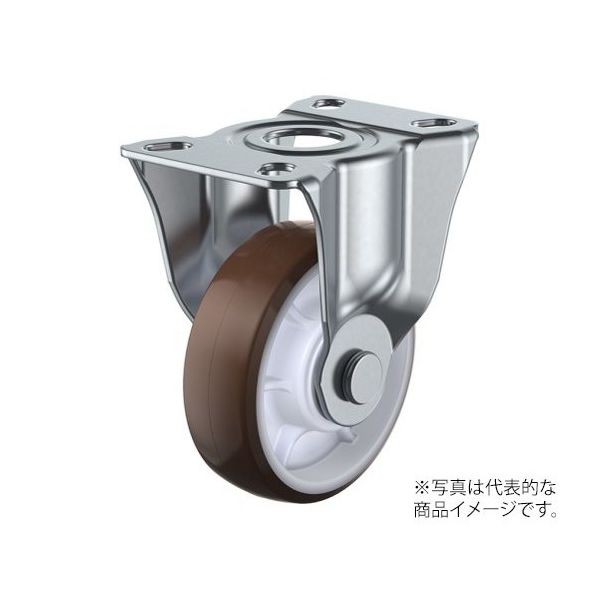 ユーエイ SK型キャスター 固定車プレート式 SK-100BRU 1個 62-9791-35（直送品）