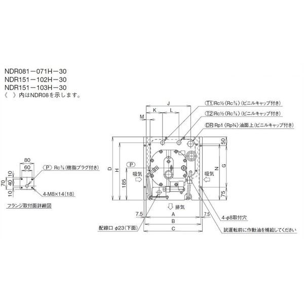 ダイキン工業 ロータパック NDR081-071H-30 1PC（直送品）