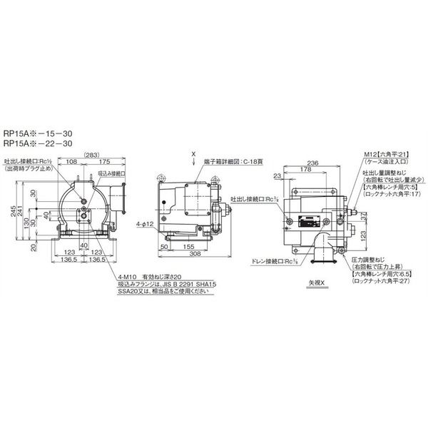 ダイキン工業 ロータポンプ RP15A3-22-30 1PC（直送品）