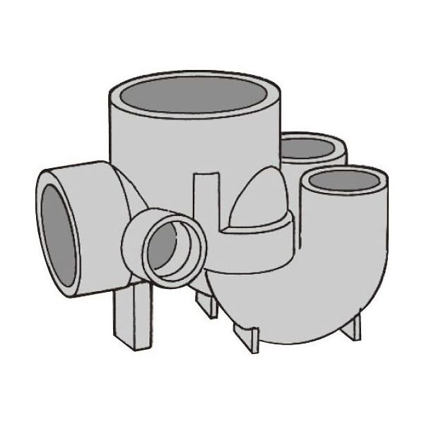 前澤化成工業 ビニマス起点2本 MX-UTKW100X50P-150 1個 64-5108-77（直送品）