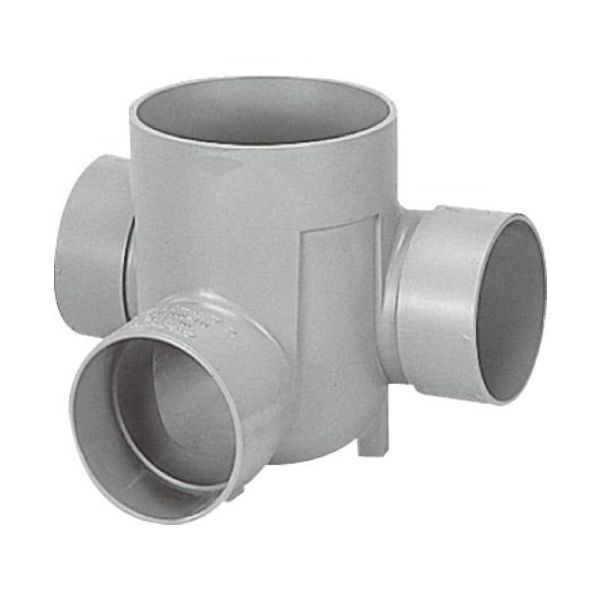 前澤化成工業 ビニマス左右合流段差付 管路口径125mm マス内径200mm M-WLS125-200 1個 64-5109-65（直送品）