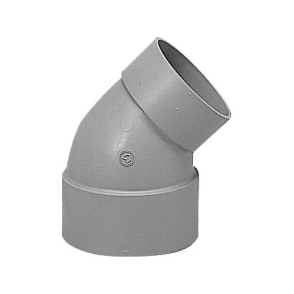 前澤化成工業 排水特殊45°異径エルボ VU45L 64-5110