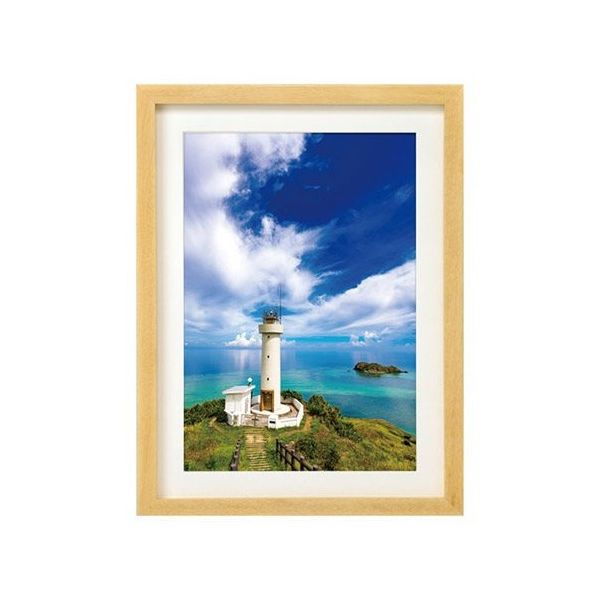 ハクバ写真産業 木製額縁 MMー01 A4サイズ アクリル スタンド付 ナチュラル FWMM01-NTA4A 1個 62-9752-78（直送品）