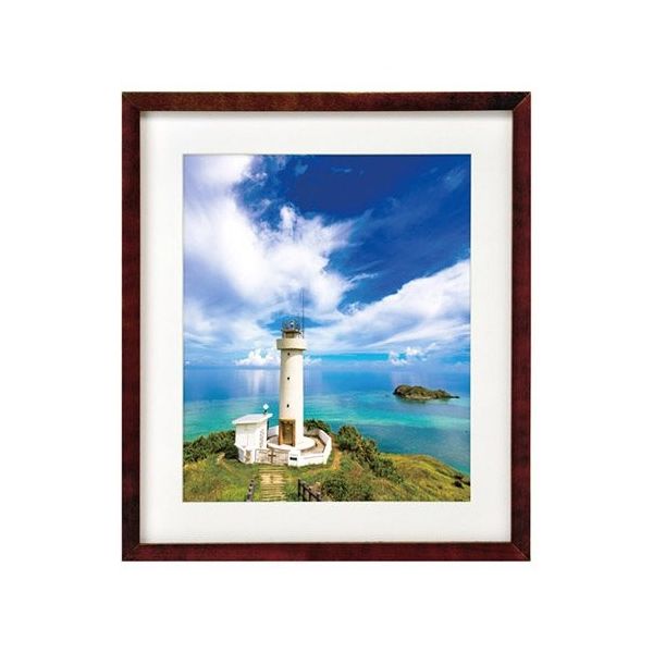 ハクバ写真産業 木製額縁 MMー01 4切サイズ ブラウン FWMM01-BR4 1個 62-9755-03（直送品）