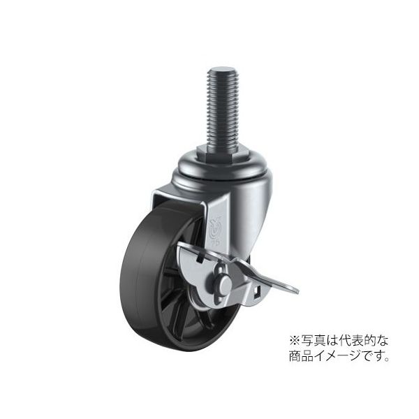 ユーエイ ST-S型キャスター 自在車ねじ込み式（ストッパー付） ST-65