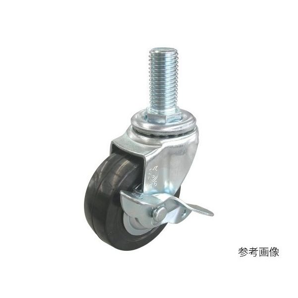 ユーエイ STーS型キャスター 自在車ねじ込み式(ストッパー付) ST-100RHESM16 40 1個 62-9792-25（直送品）