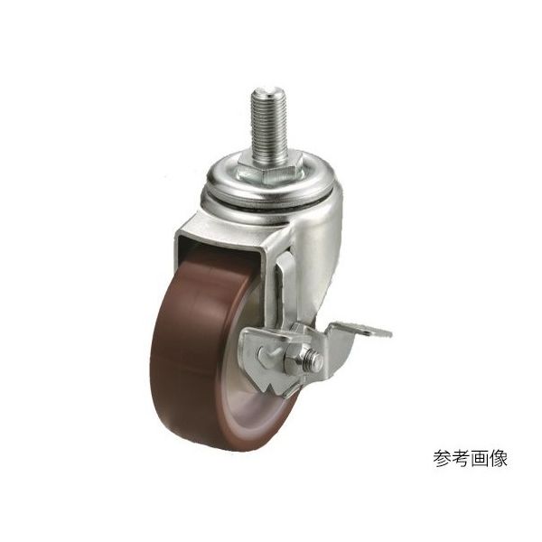 ユーエイ STーS型キャスター 自在車ねじ込み式(ストッパー付) ST-100UHFDSW3/4 40 1個 62-9792-41（直送品）