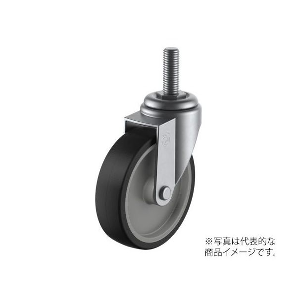 ユーエイ SUSーET型キャスター 自在車ねじ込み式 SUS-ET-100NRW3/4 40 1個 62-9795-83（直送品）