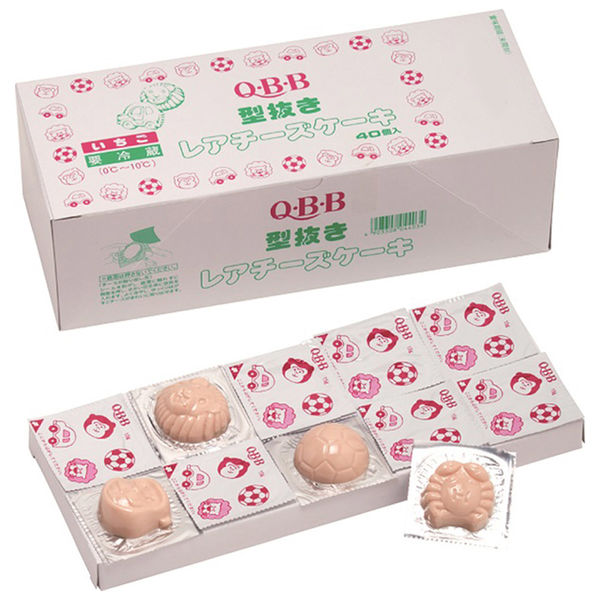 六甲バター [冷蔵] 型抜きレアチーズケーキ いちご 15g×40個