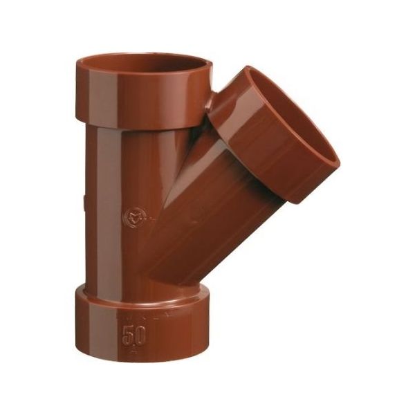 前澤化成工業 排水継手 HTVP45度Y 50 HTVPY50 1個 64-5114-71（直送品）