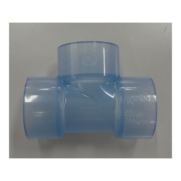 前澤化成工業 排水継手 VP90度異径Y 透明 VPDT25 1個 64-5115-23（直送品）