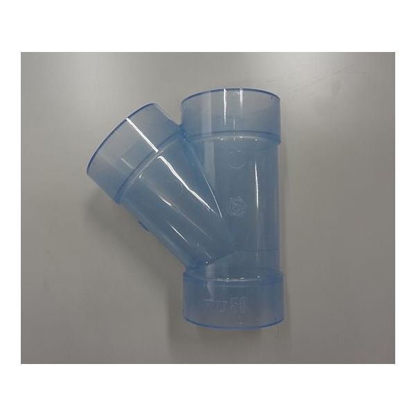 前澤化成工業 VU継手 VU45°Y 透明 VUY 64-5115