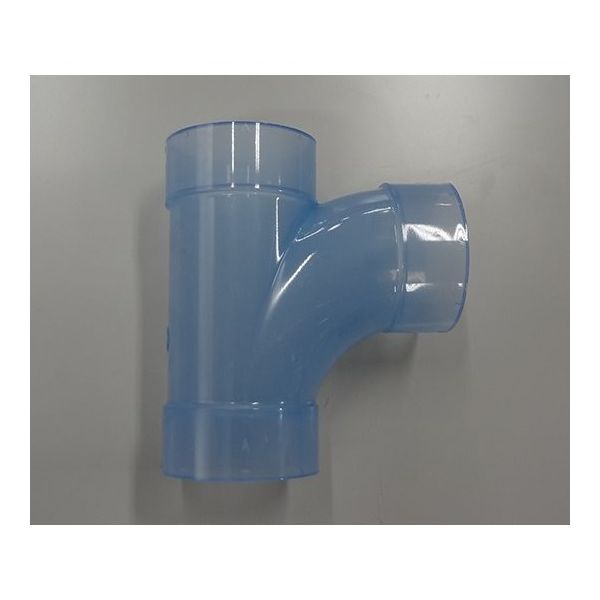 前澤化成工業 VU継手 VU90°大曲Y 透明 75 VULT75 1個 64-5115-84（直送品）